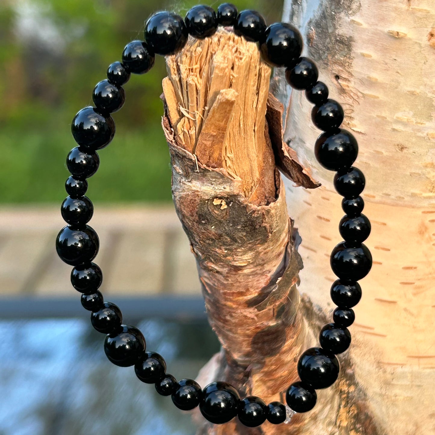 Gemstone chip bracelet