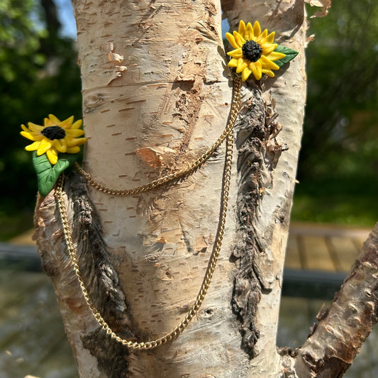 Sunflower Dual Brooch