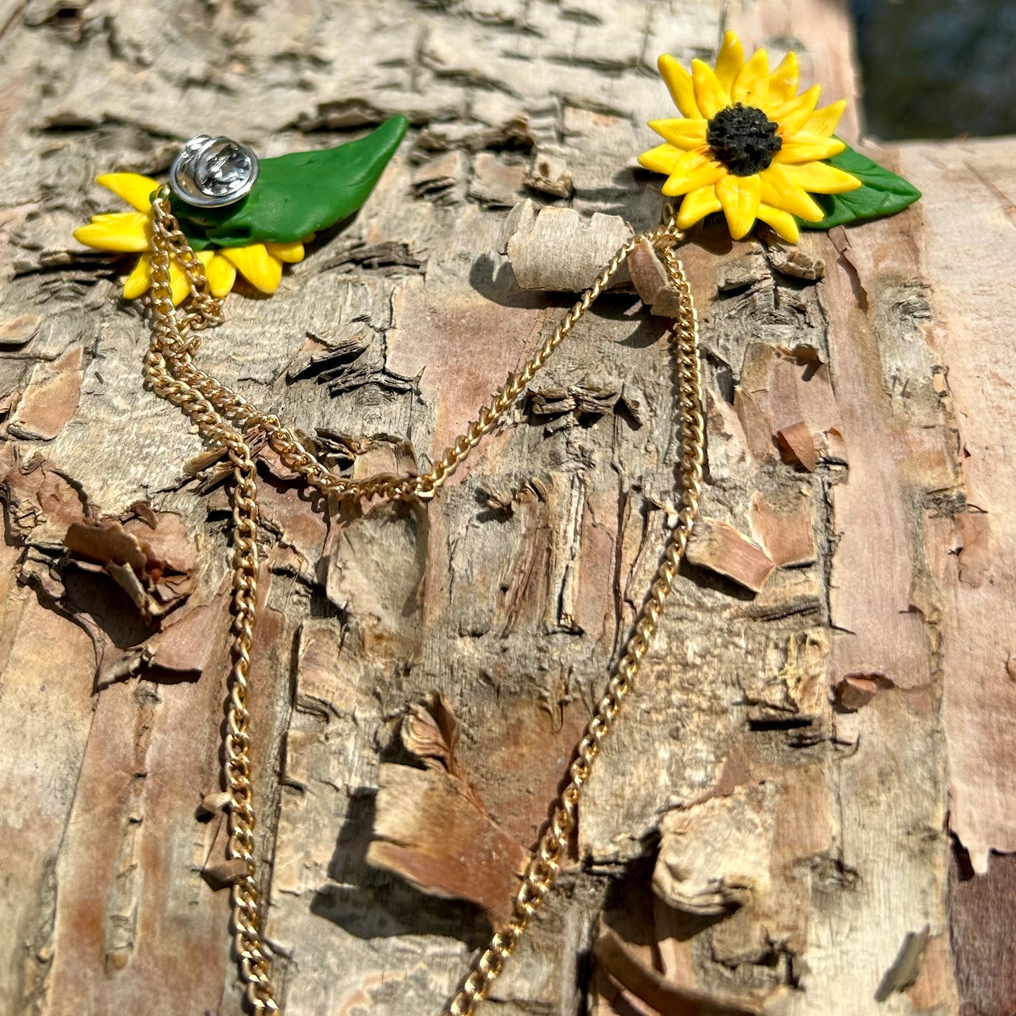 Sunflower Dual Brooch