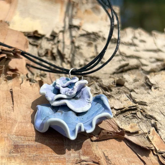 Turkey Tail Mushroom Pendant