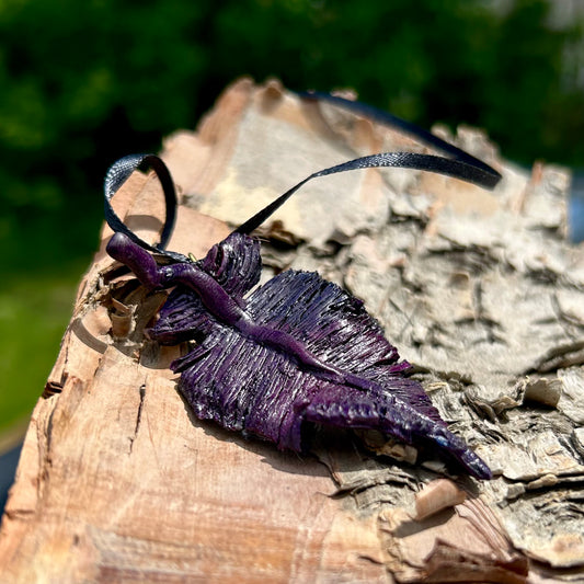 Multicoloured Raven Feather Pendant