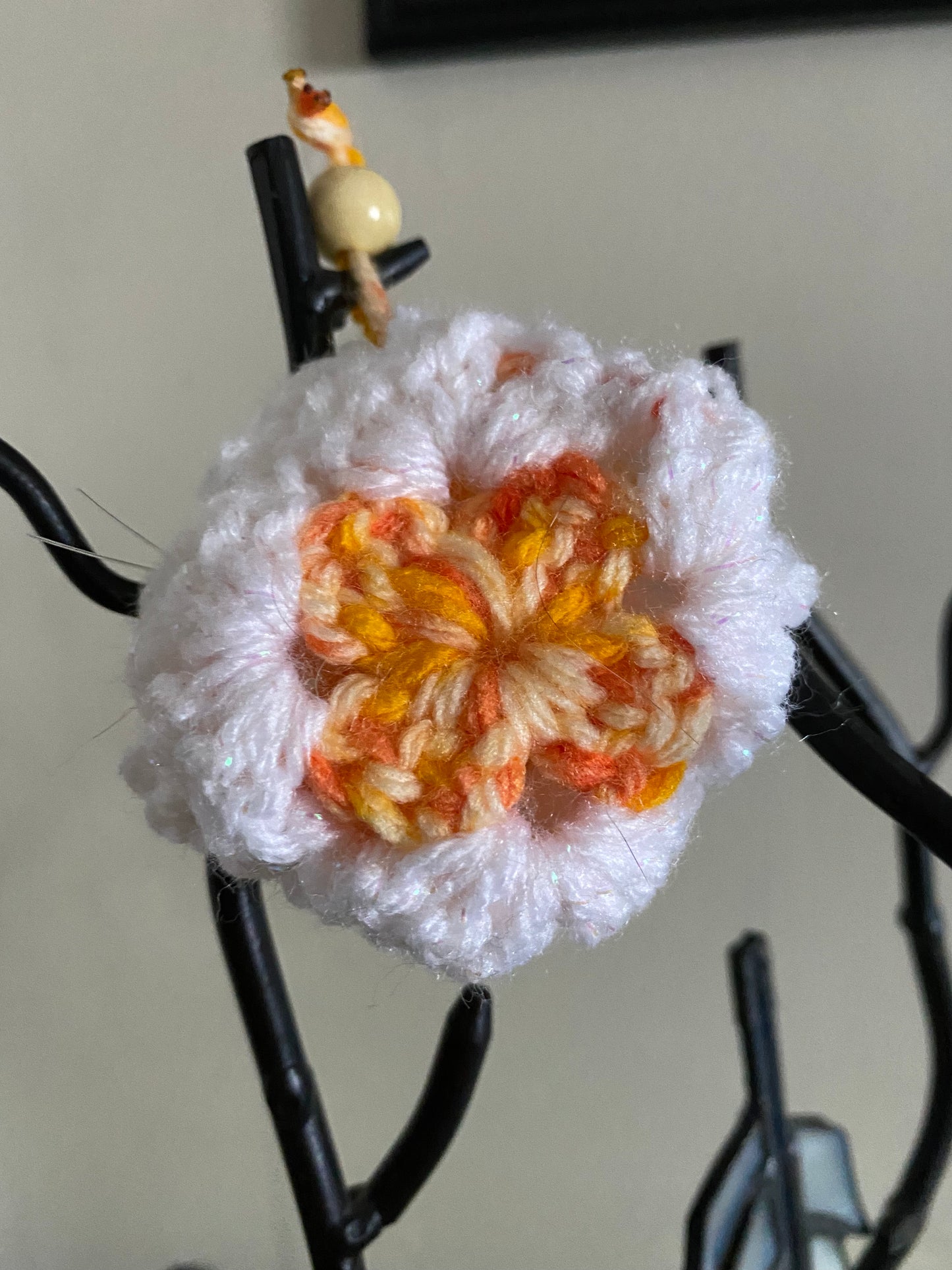 Crochet crystal bag