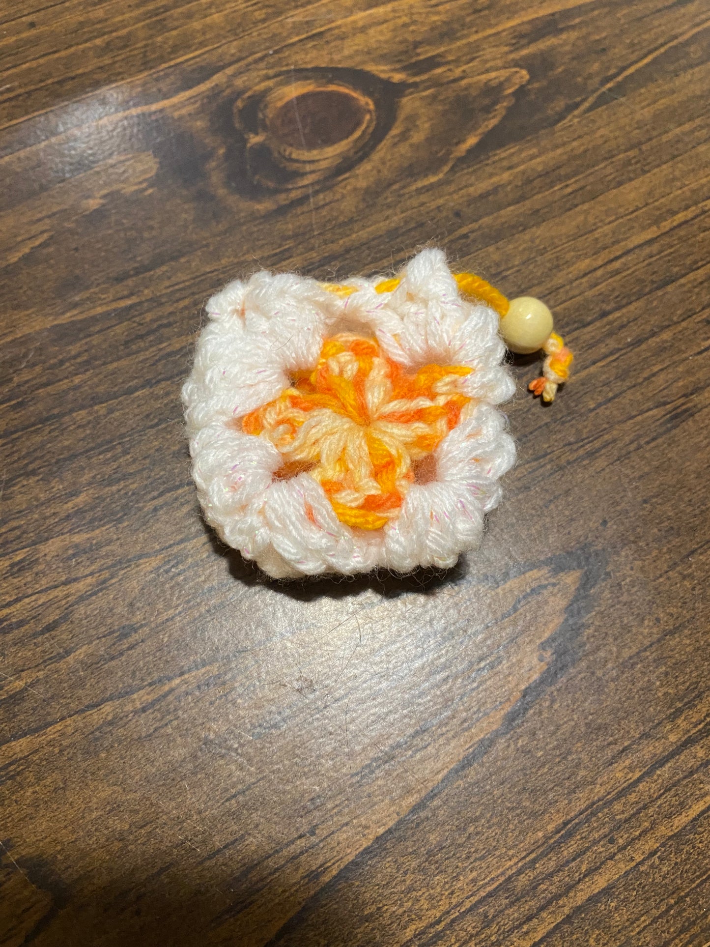 Crochet crystal bag